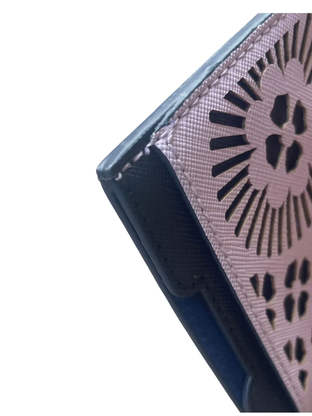 ✨ Anthropologie Floral Cutout Card Holder Lavender/Navy ✨
